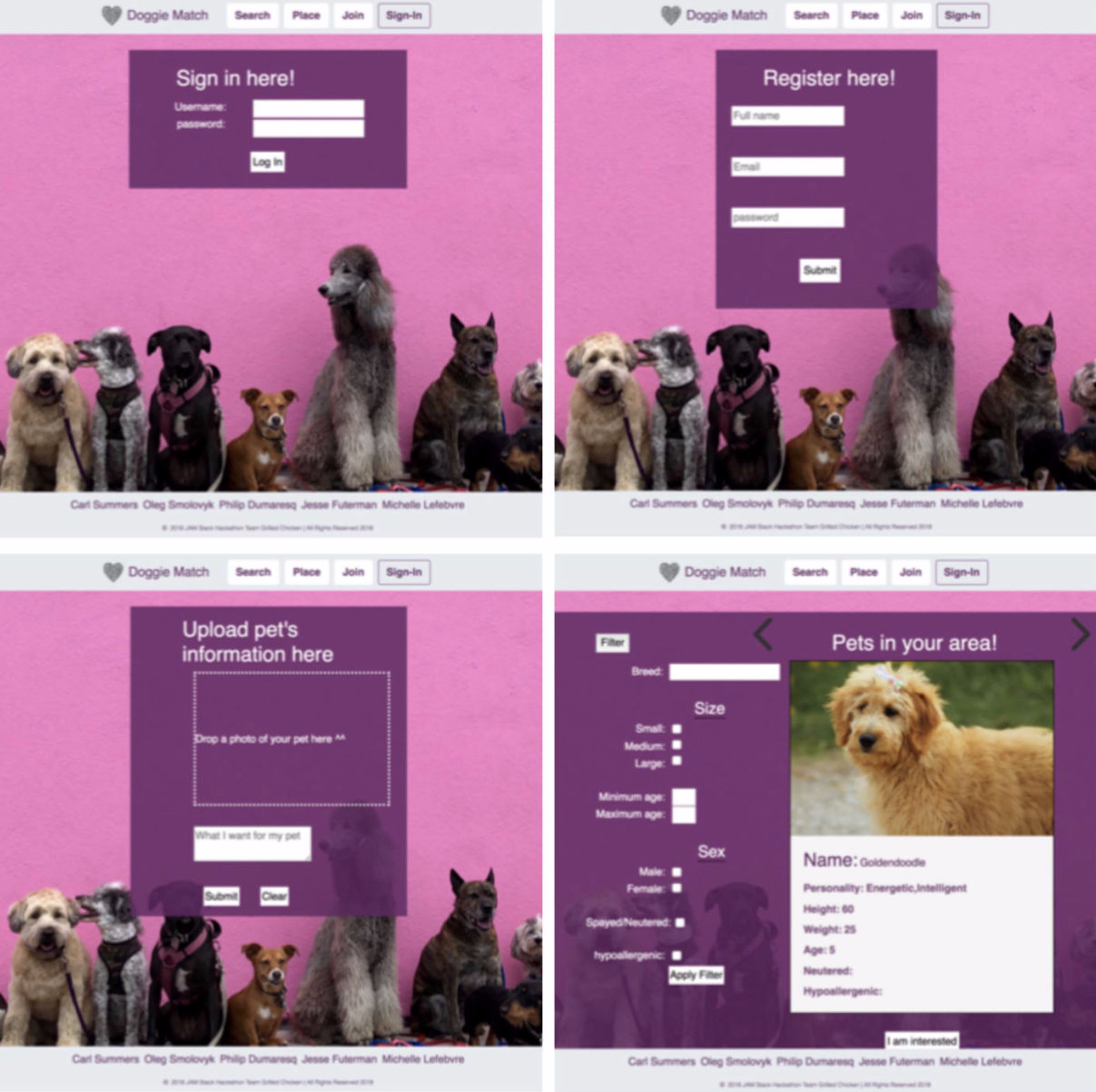 Hackathon Doggie Match